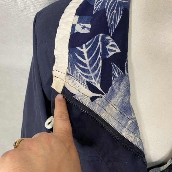 Mulberry Street Size S White/Blue Lightweight Jacket Vintage nautical look - Picture 14 of 15